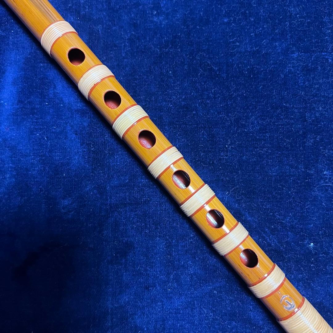 篠笛丸山 小倉作 ５本調子 古典調 本漆塗 総巻