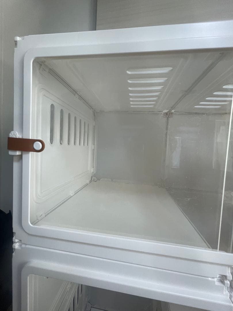 多段式キャットケージ 透明スライド扉