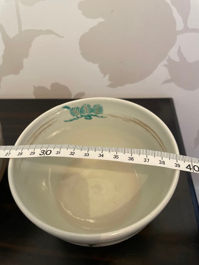 未使用　萩焼 藤井左入窯　茶泉付き 和風デザイン 陶器茶碗 セット