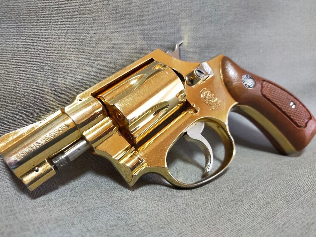 コクサイ S＆W M36 24k GOLDメッキ モデルガン