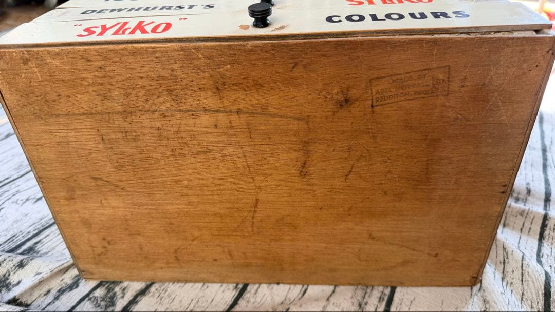 海外アンティーク DEWHURST’S SYLKO 木製3段引き出し仕切り収納