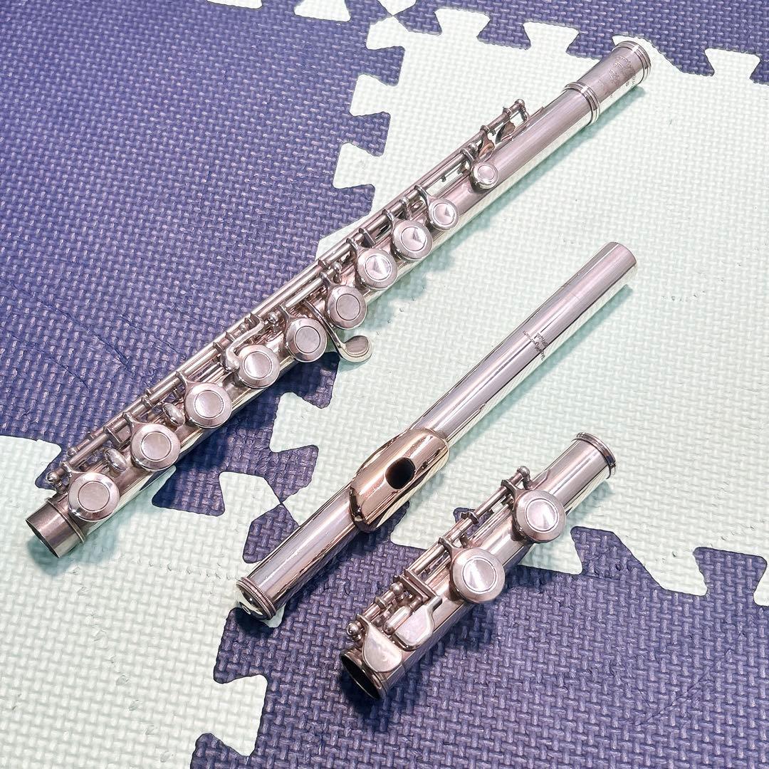 希少 ミヤザワフルート 25周年記念モデル 9K 頭部管銀製