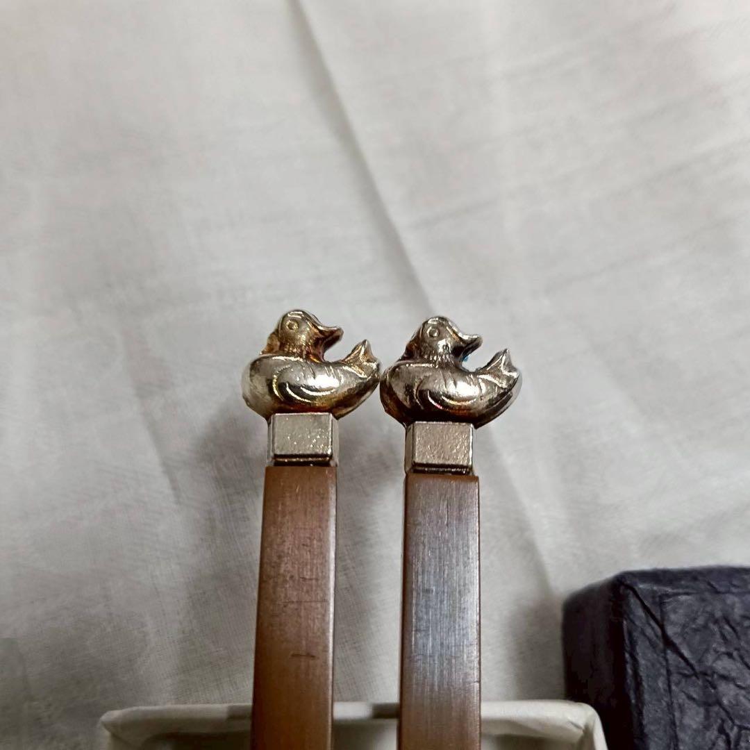 茶道具 炭道具 飾火箸 飾り火箸 鳥頭 火箸 茶道