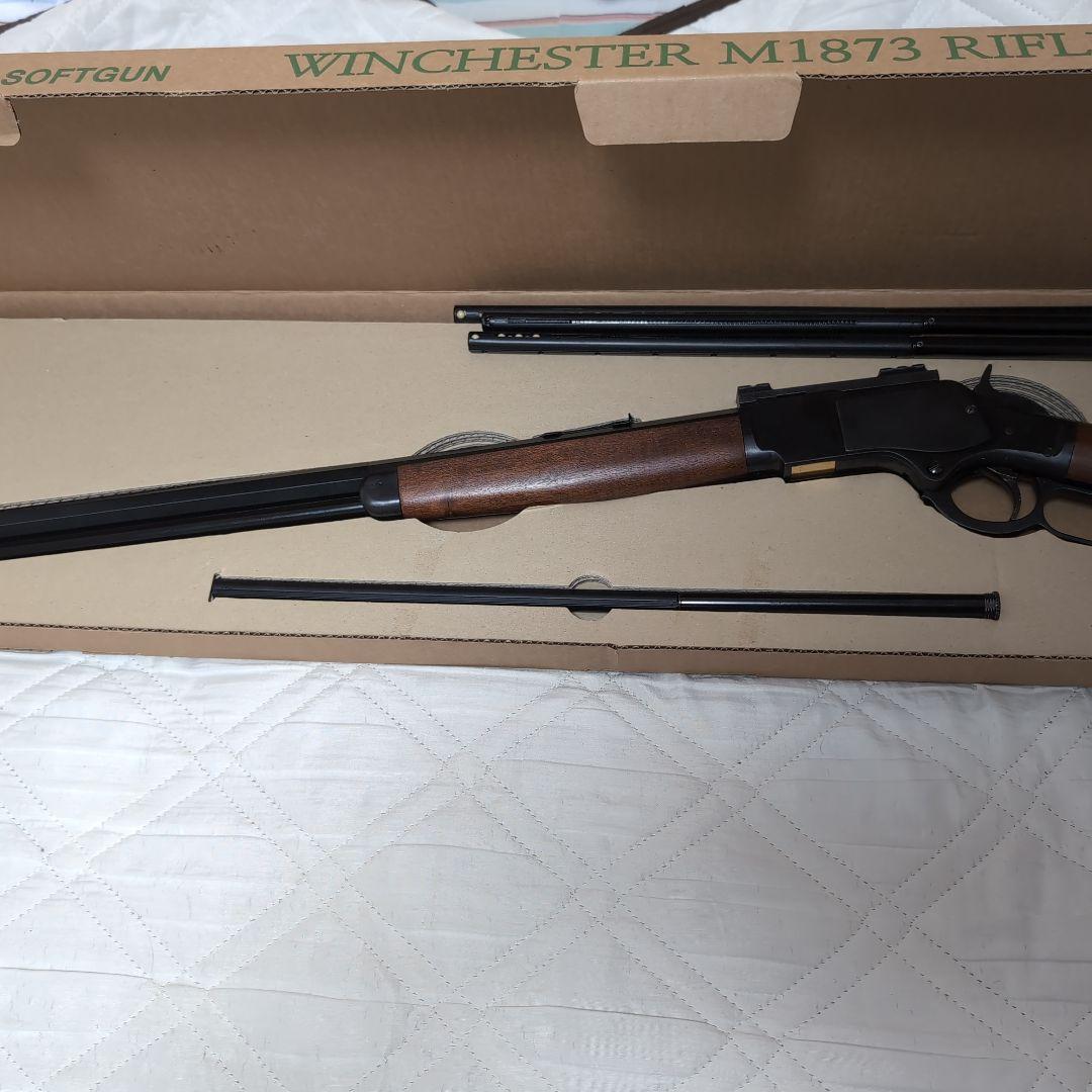 KTW ウィンチェスターM1873ライフル黒染め レバー式 エアコッキング