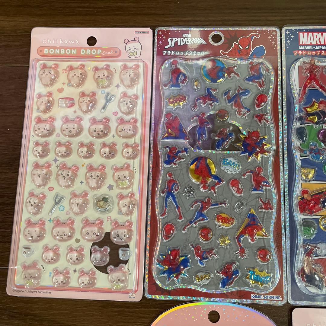 ボンボンドロップシールキティちゃんシールマーベルシール11枚セット確実正規品