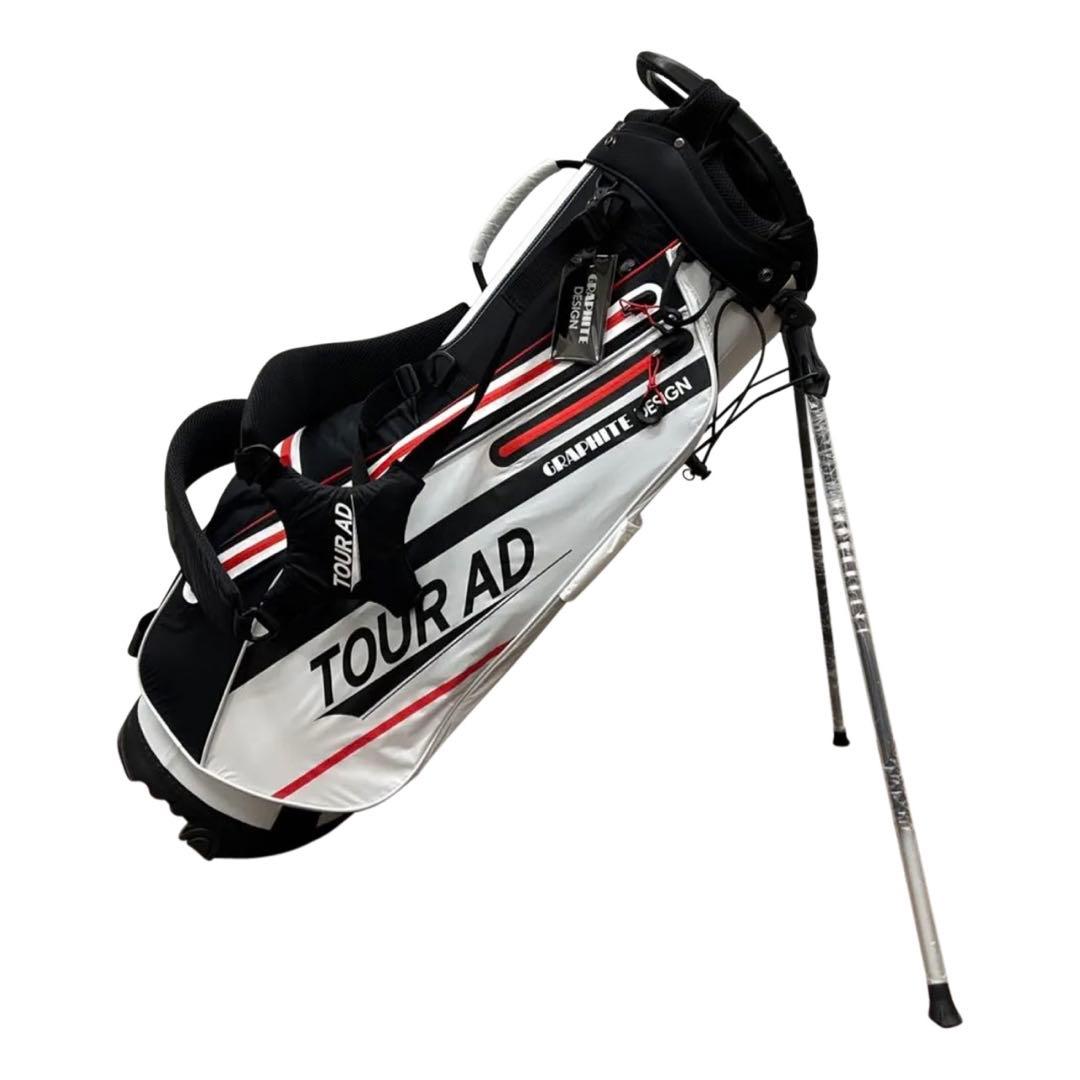 グラファイトデザインキャディーバック　2023年モデル　ホワイト　プロ支給品