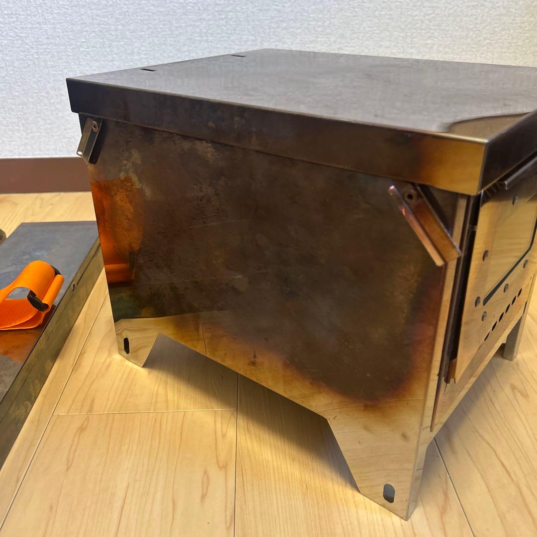 笑's 薪ストーブ 焚き火の箱 easy neo 煙突付き