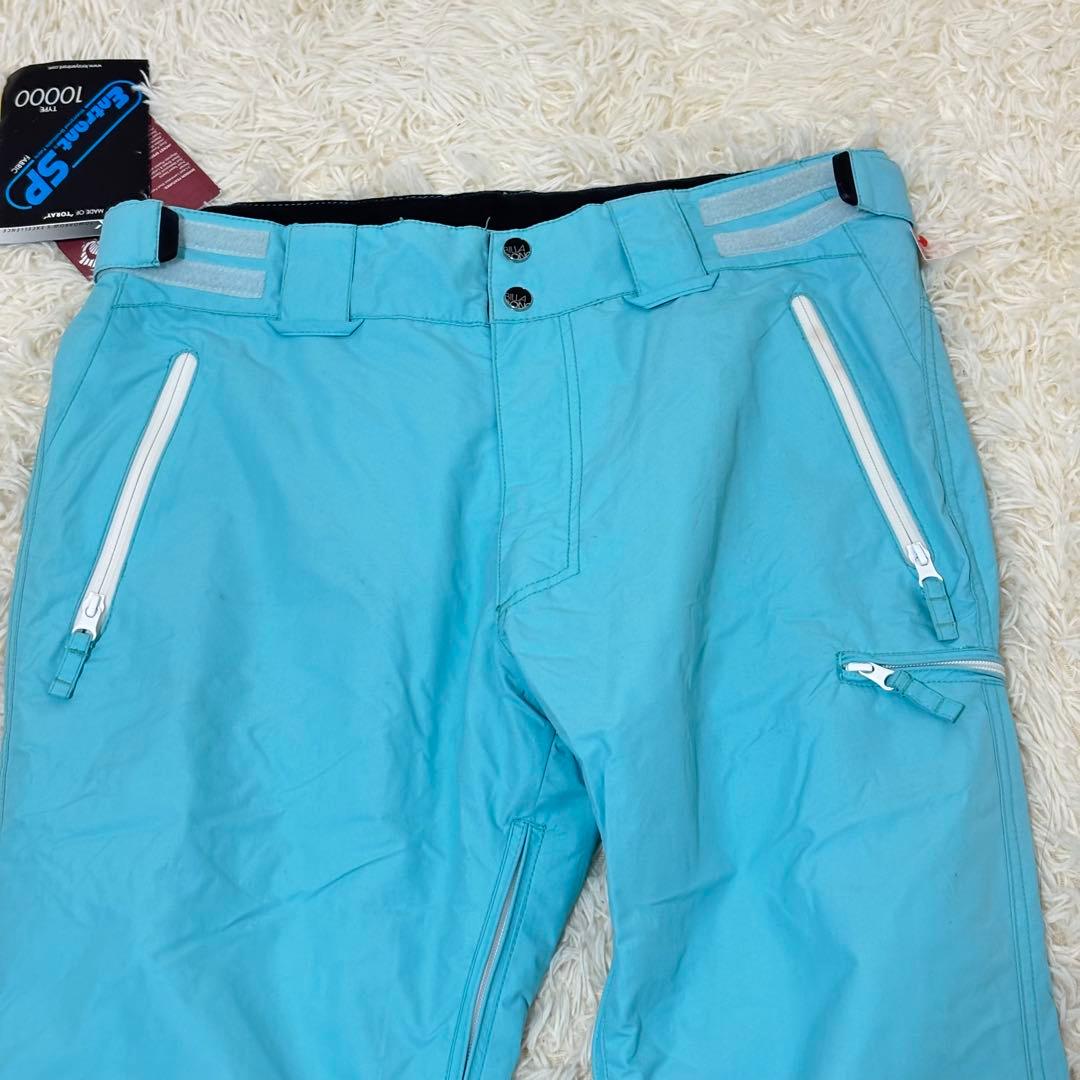 新品 BILLA BONG ボードウェア スキーウェアパンツのみ 青 L フレア