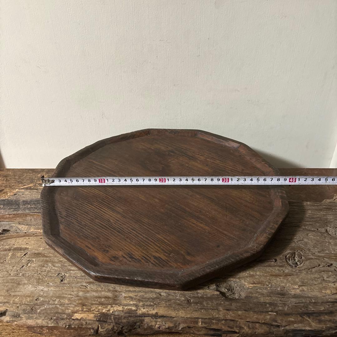 李朝十二角膳天板その66 盆.古道具.骨董品.韓国骨董. Antique.酒器盆