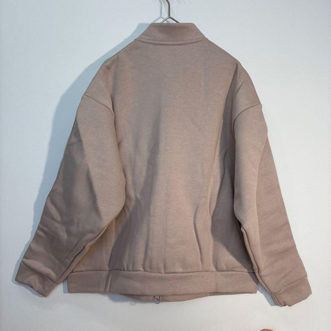 新品adidas ゴルフ　スウェット裏起毛　セットアップ くすみピンク