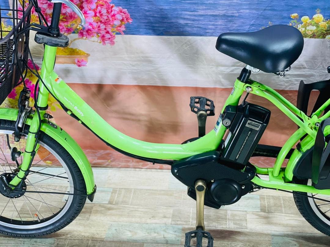 大人気PASバビー ⭐️ヤマハ最上級モデル！子供乗せ電動アシスト自転車Y0544