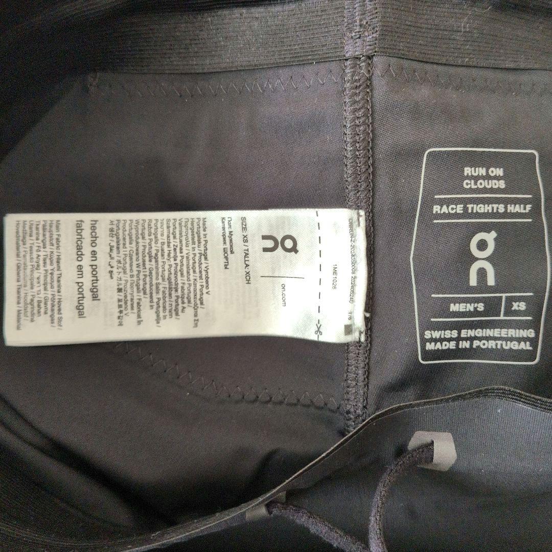 オン　On　Race Tights Half　ブラック　XS　メンズ