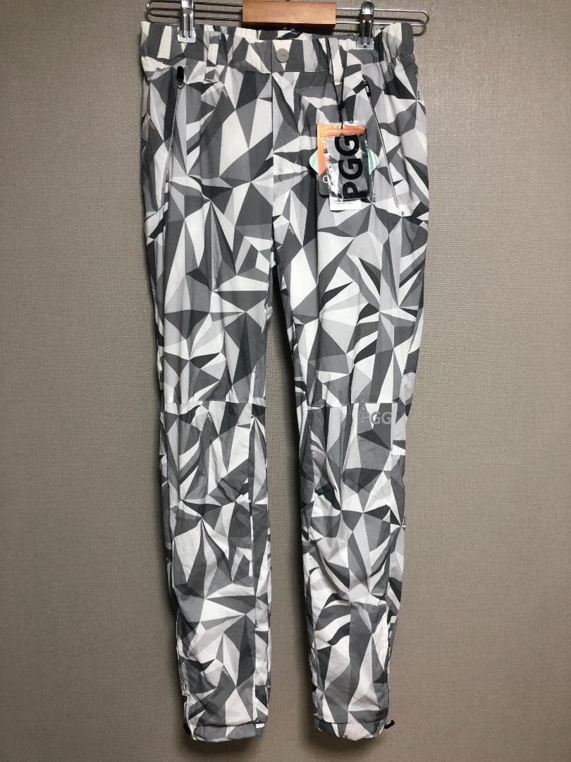 未使用 4.8万 PGG ロングパンツ 0 グレー 秋冬 レディース 中綿