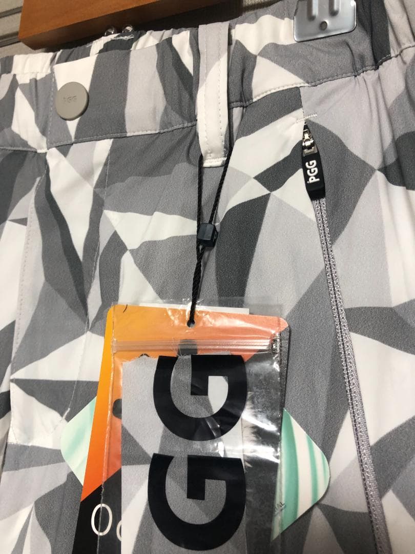 未使用 4.8万 PGG ロングパンツ 0 グレー 秋冬 レディース 中綿