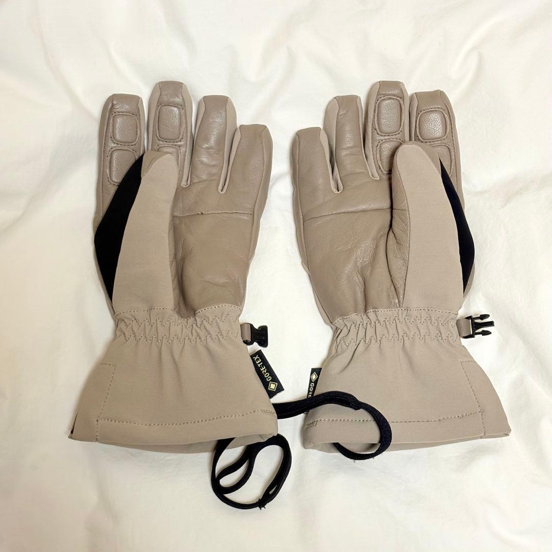 サロモン ゴアテックス グローブ レザー サンドベージュ スキー スノボ
