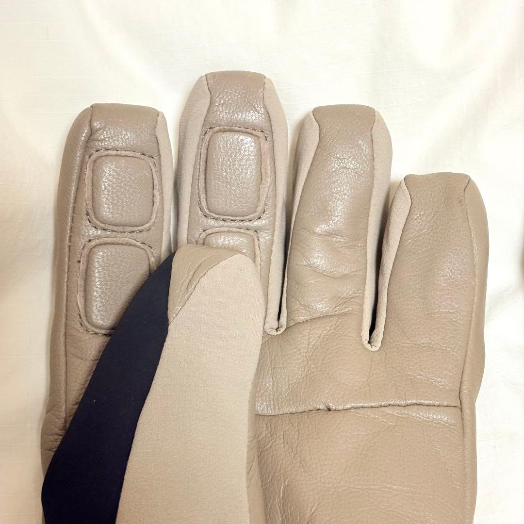 サロモン ゴアテックス グローブ レザー サンドベージュ スキー スノボ