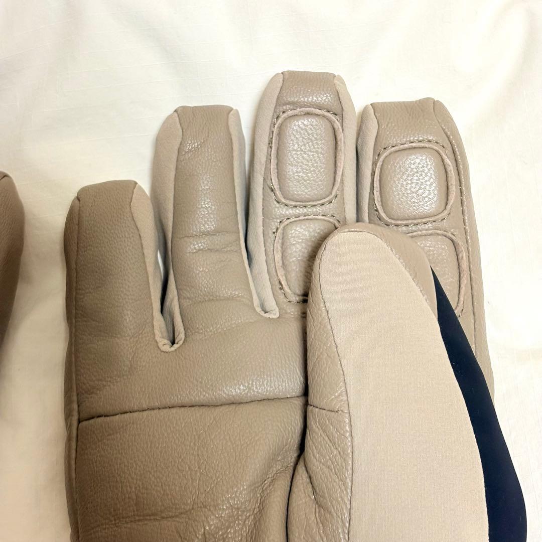 サロモン ゴアテックス グローブ レザー サンドベージュ スキー スノボ