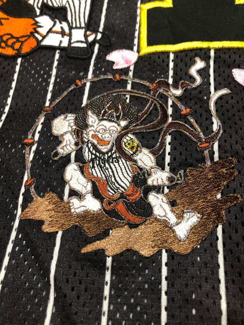 美品　阪神タイガース　応援　ユニフォーム　　藤浪　19 風神雷神