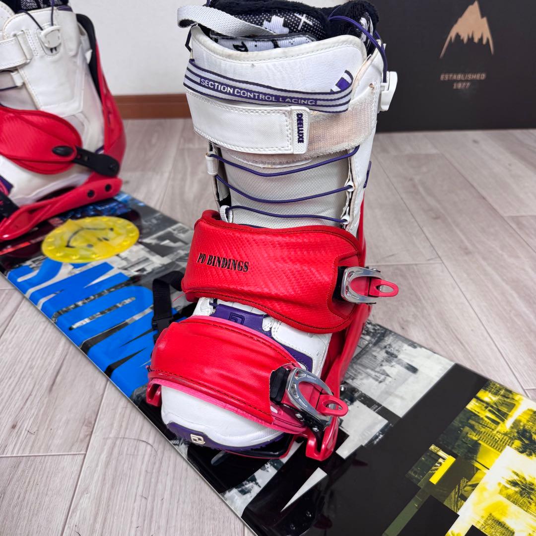 スノーボード145cm４点セット ディーラックス24.5cm