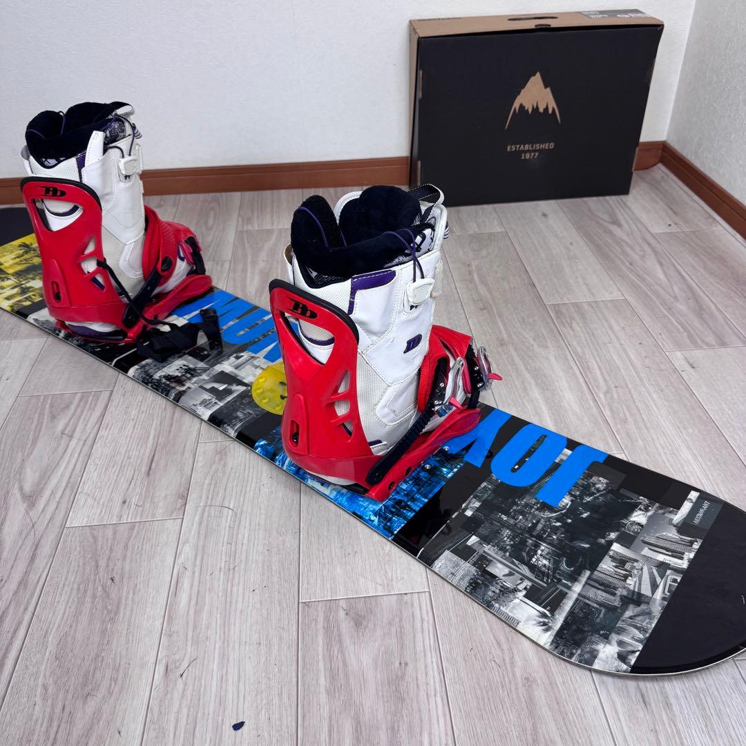 スノーボード145cm４点セット ディーラックス24.5cm