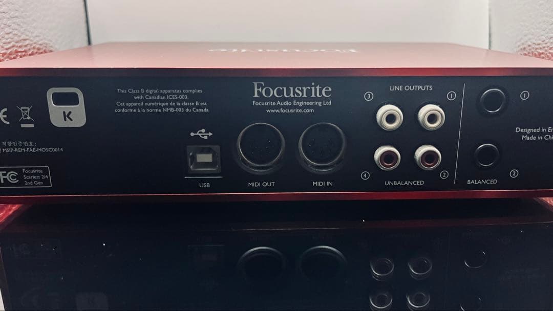 DJ機材 Ficusrite Scarlett 2i4 Gen2