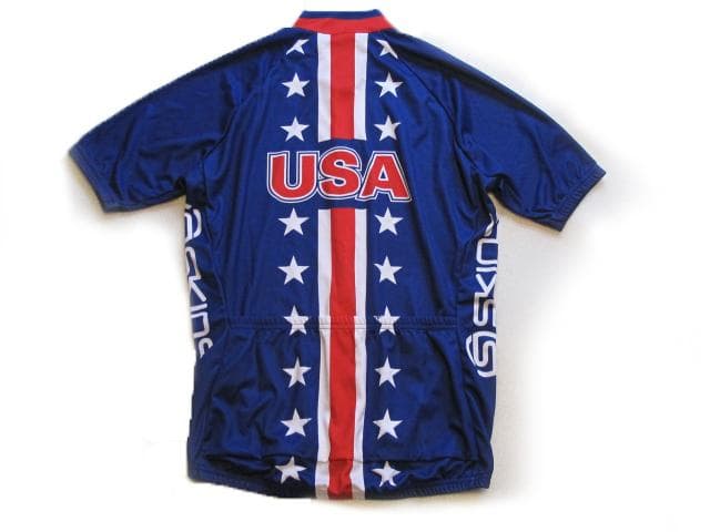新品 SKINS USA国旗デザイン半袖ジャージ SITIP イタリア製 XL