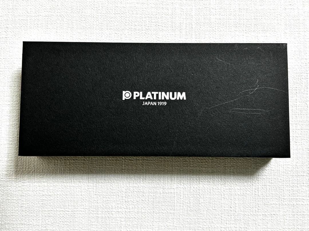 プラチナ センチュリー3776 黒 万年筆 F