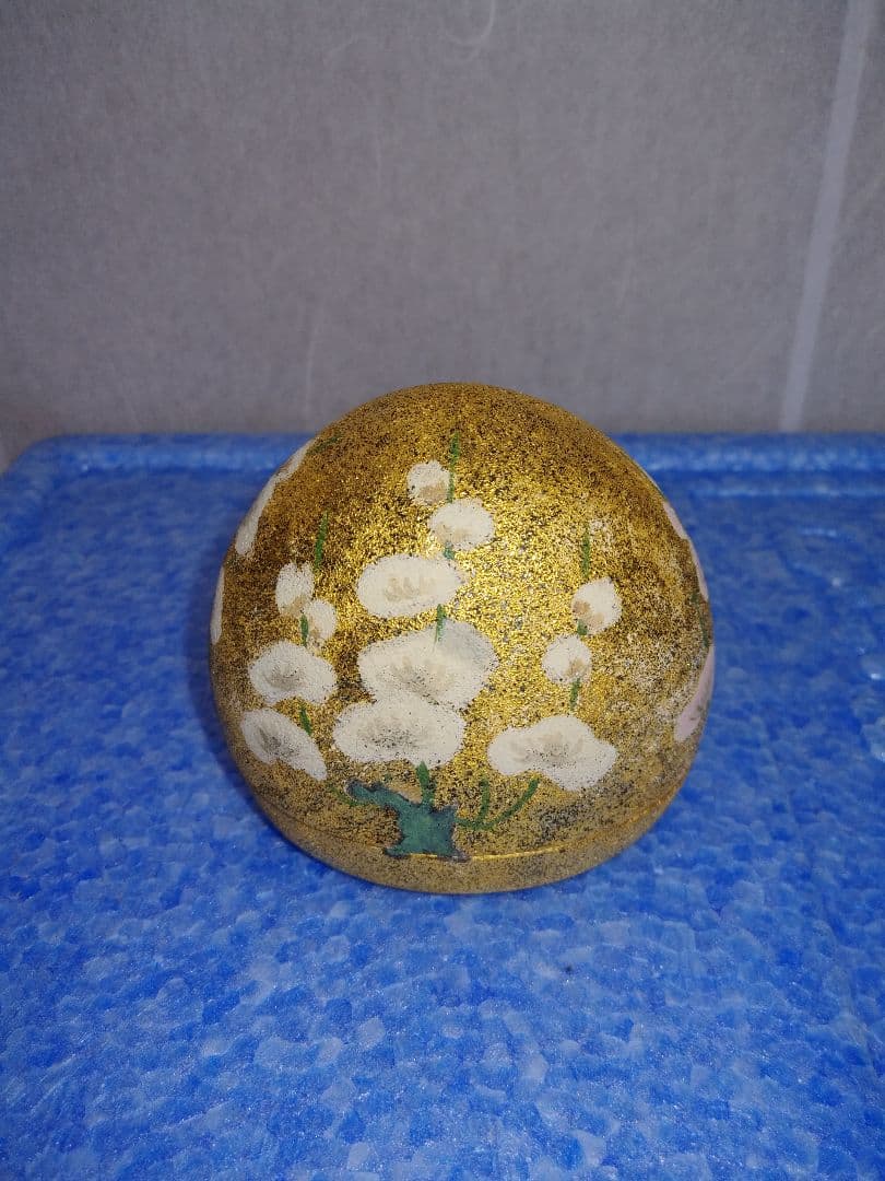 茶道具　金砂塗梅林文香合