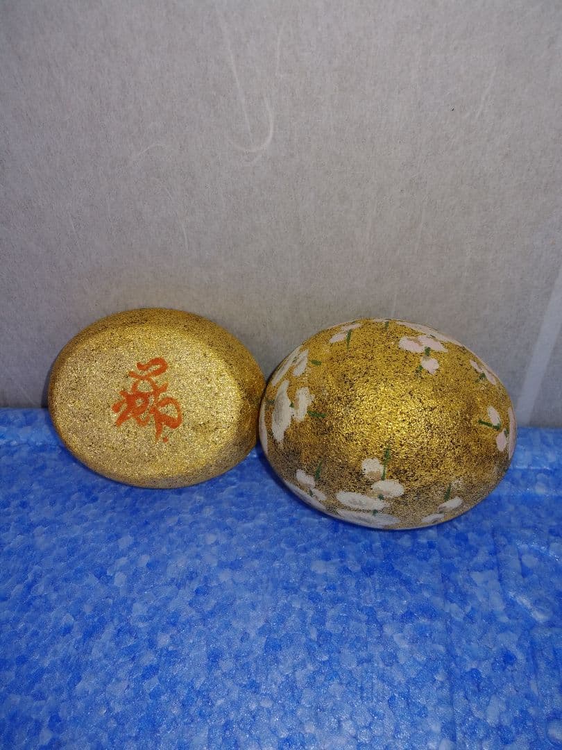 茶道具　金砂塗梅林文香合