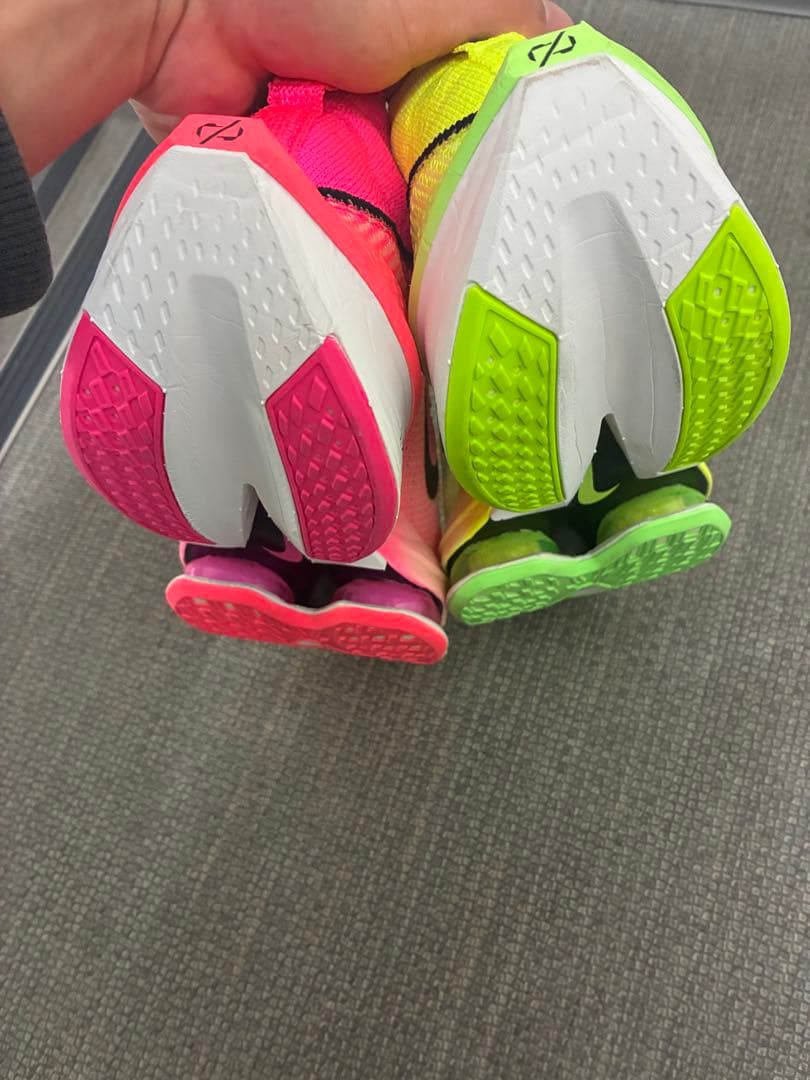ナイキ アルファフライ2 ルミナスグリーン/クリムゾンピンク　25.5