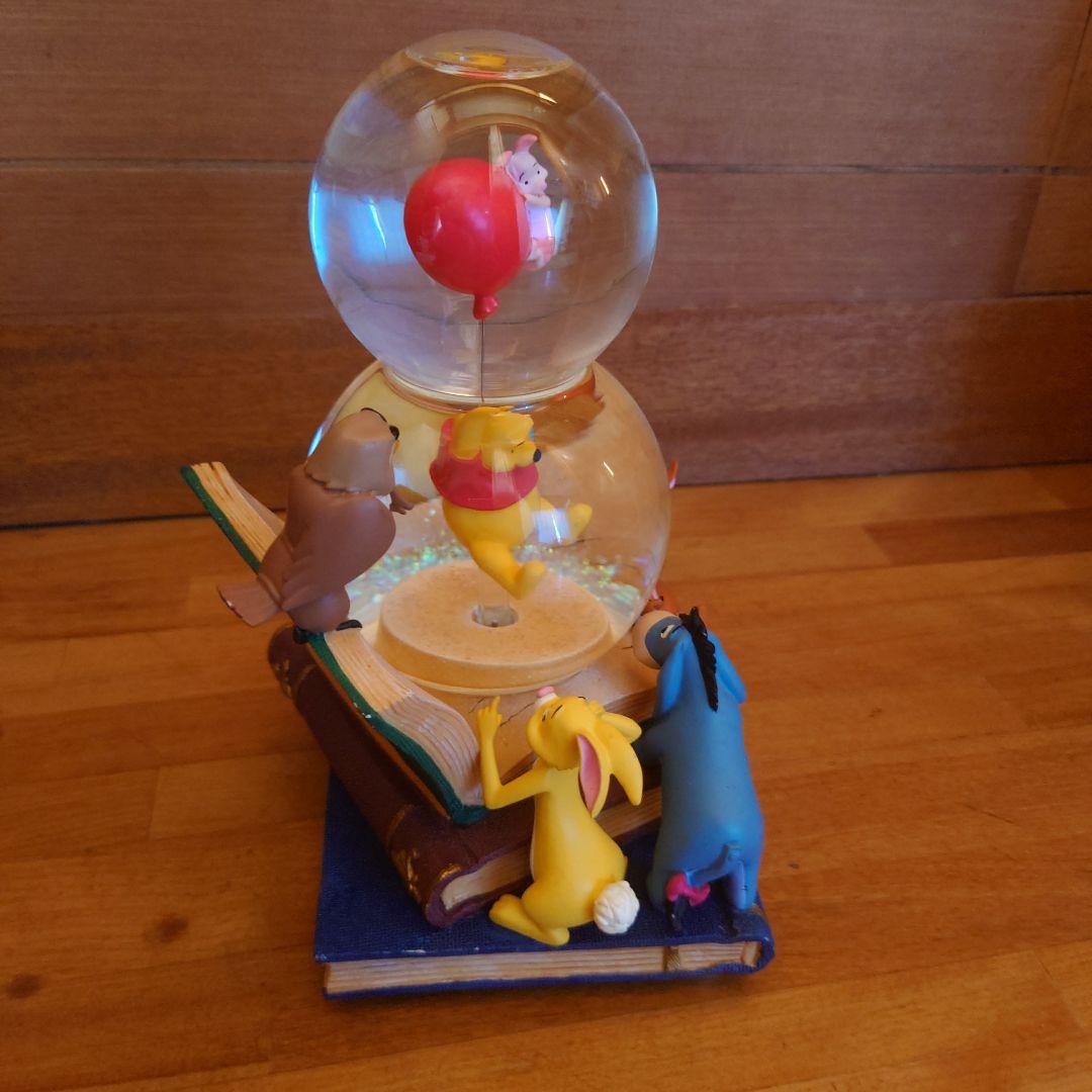 スノードーム　ディズニー　プーさん　オルゴール付き　回転　イーヨー　ティガー