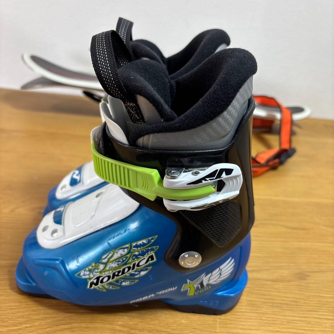 男の子　ジュニアスキーセット　SALOMON 16-17.5cmブーツ付