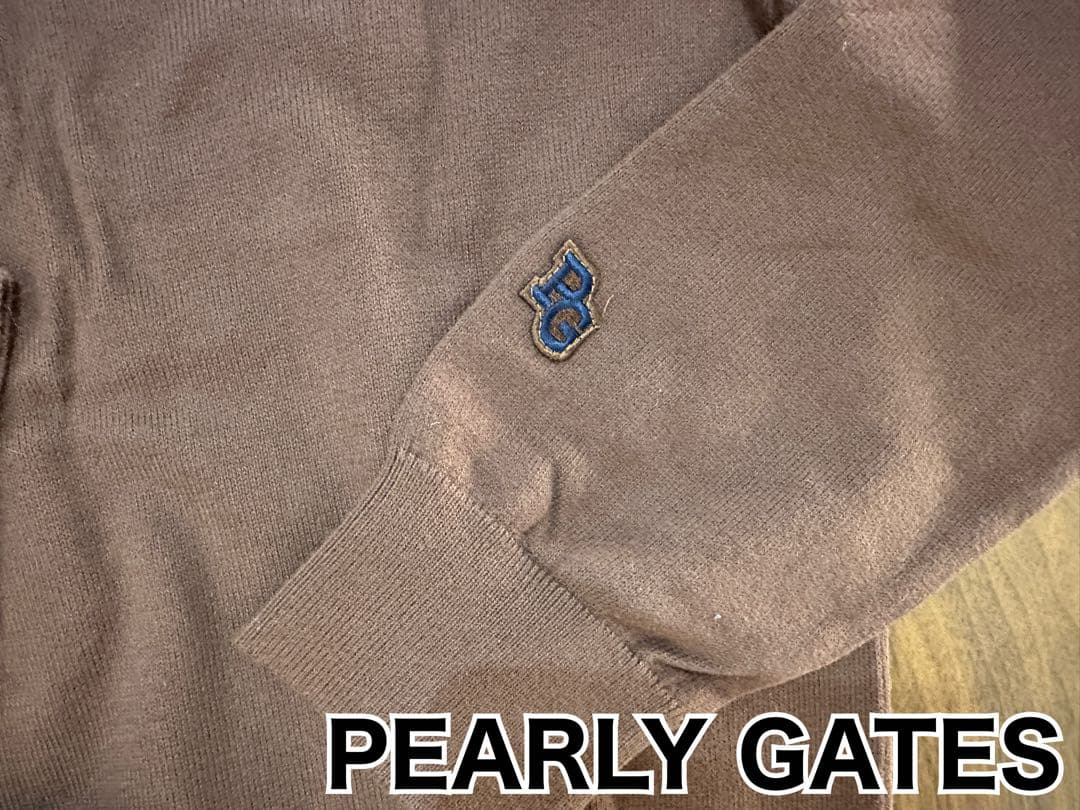 パーリーゲイツ　カシミヤタッチ　タートルネックニット　新品　サイズ５　ブラウン