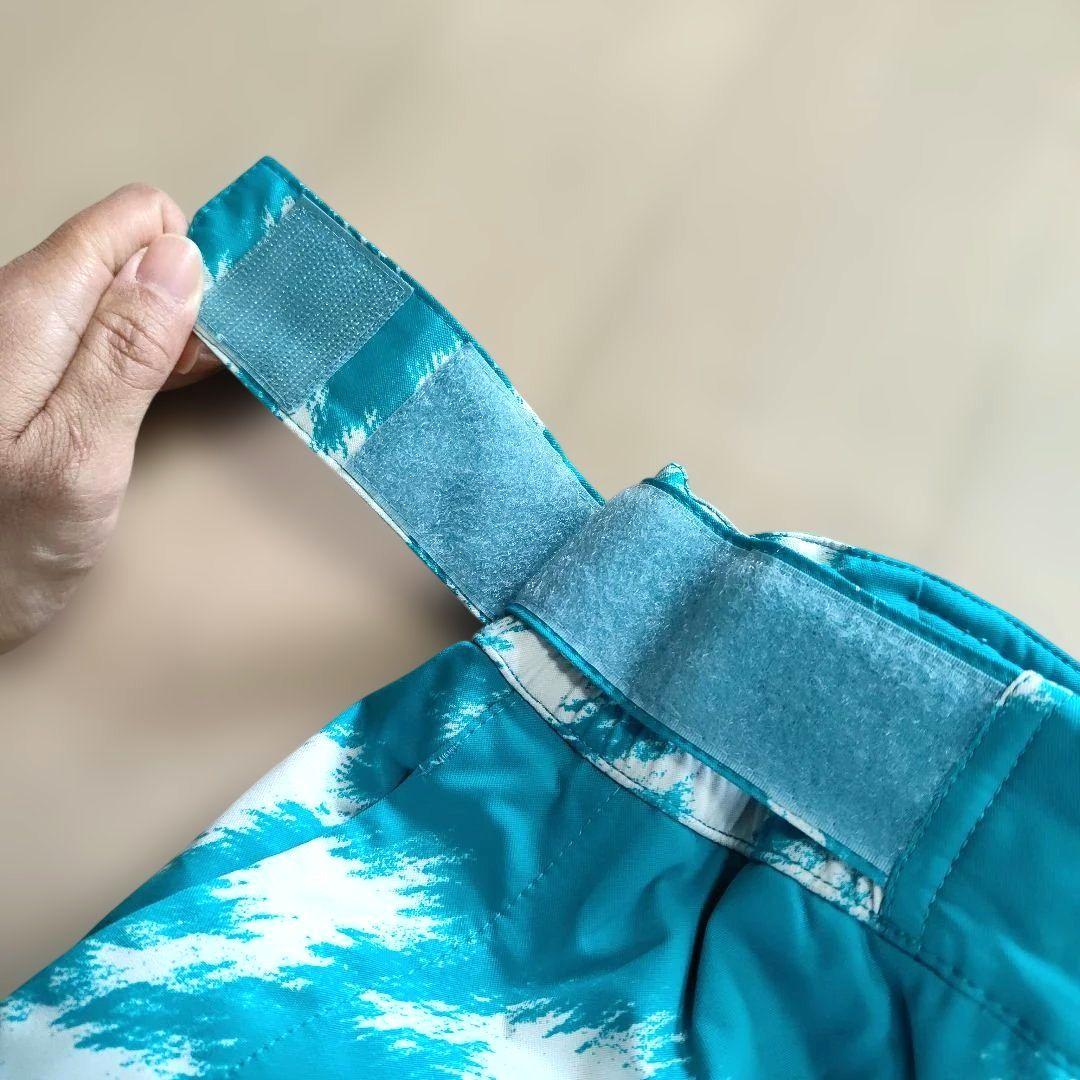 ミズノ スキーウェア上下セット ◆デモモデル◆　Mサイズ　メンズ　水色×赤