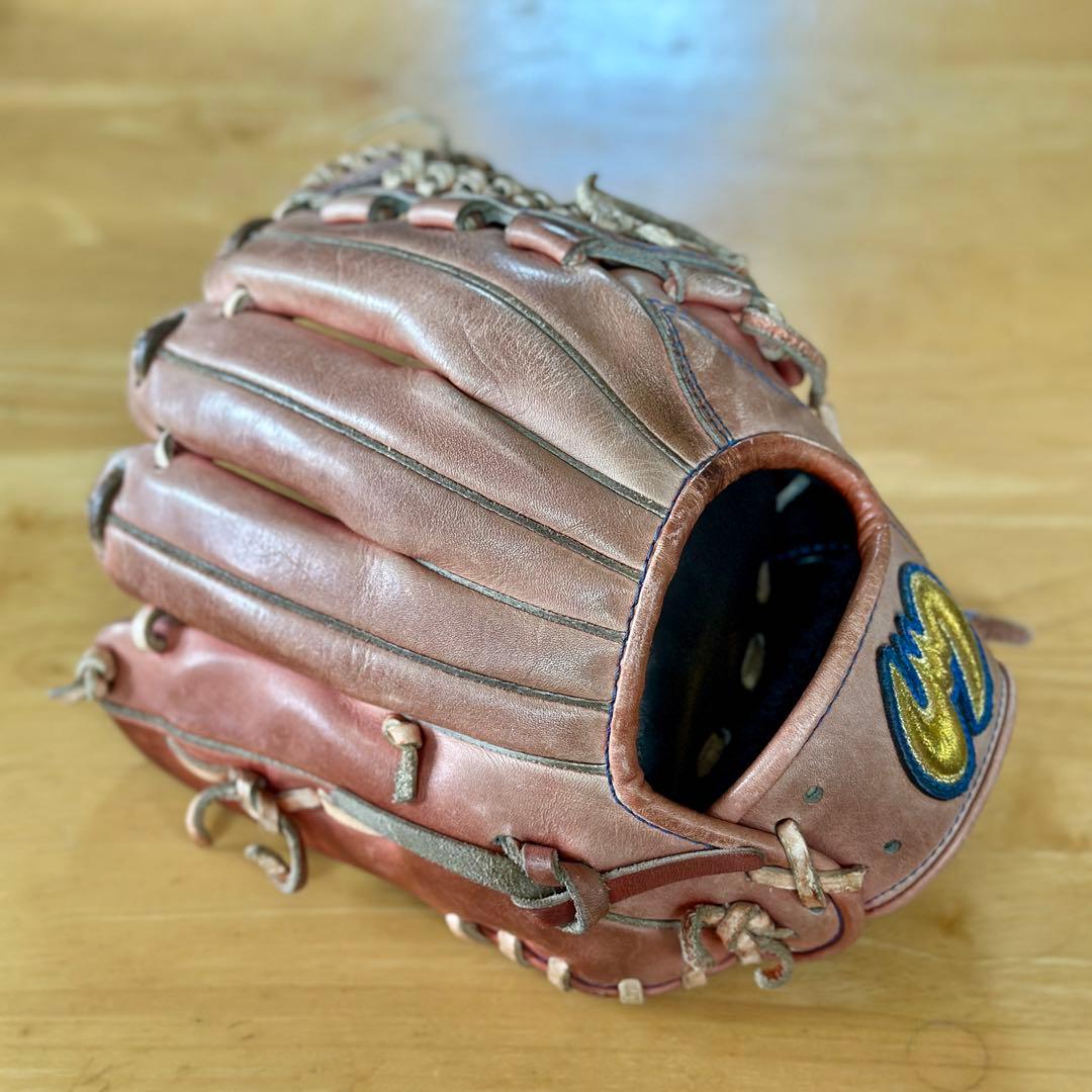 Zeems ジームス 軟式用グローブ オールラウンド 赤 やや色褪せあり