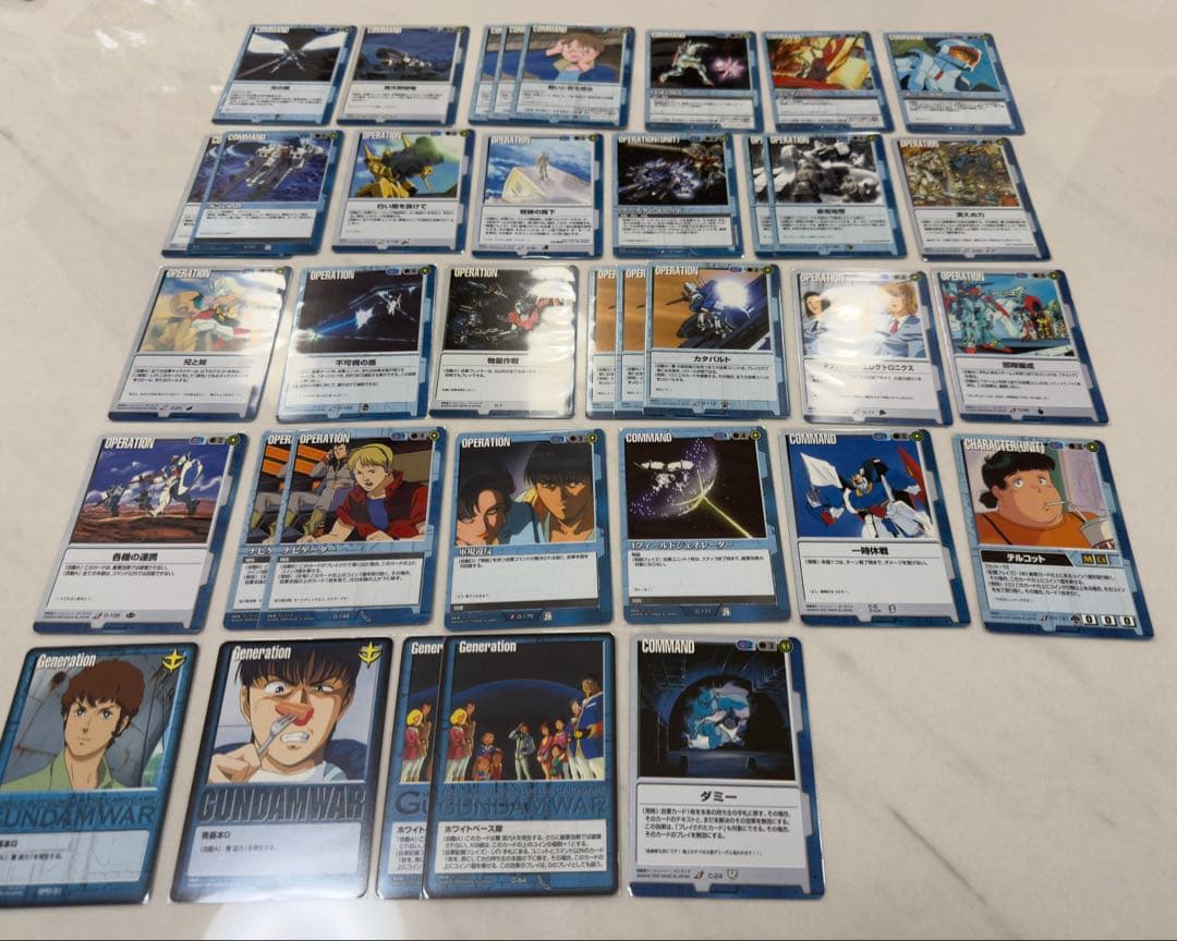 【最終値下げ】旧ガンダムウォー青デッキ＆おまとめセット
