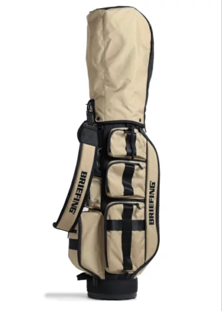 BRIEFING GOLF キャディバッグ　竹内ゴルフ　ベージュ