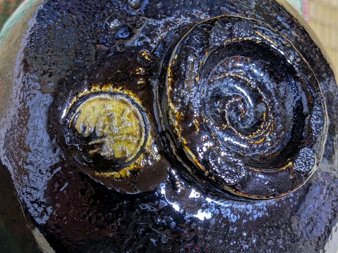 ♦黒楽 抹茶盌 茶道具 美術工芸品 コレクション 骨董品 アンティーク