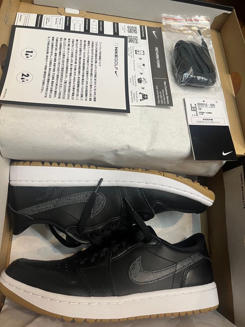 Nike エアジョーダン 1 ロー ゴルフ ブラック 26センチ