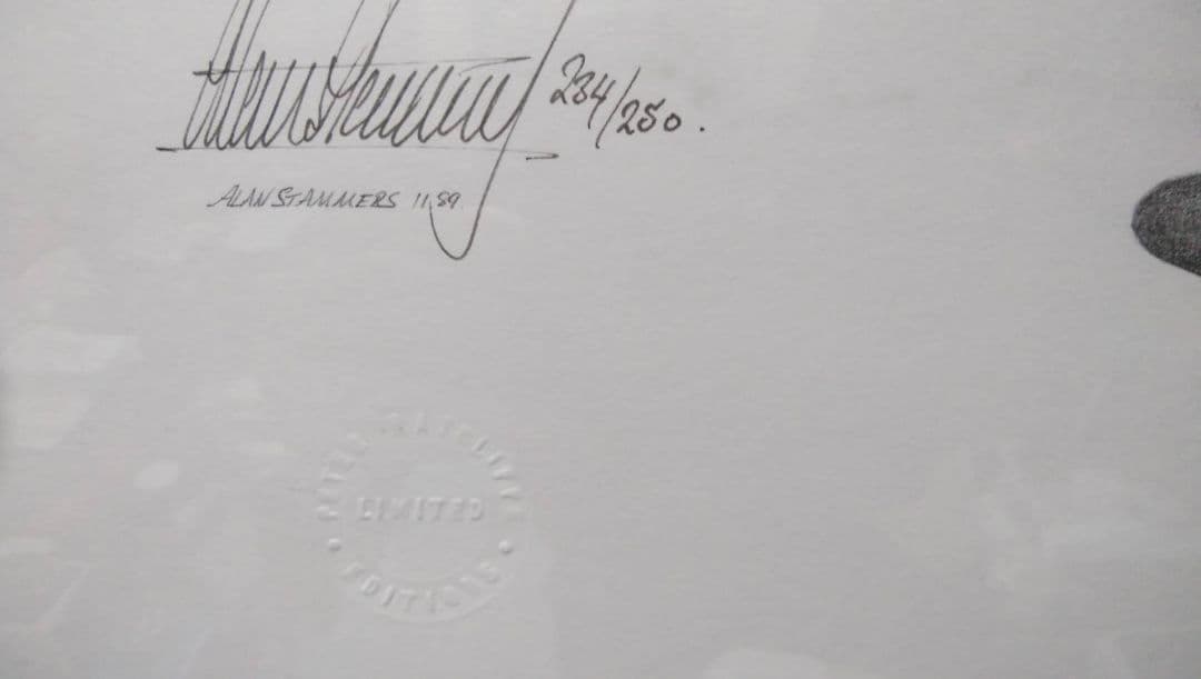 アランプロスト　1989年　F1 直筆サイン入りリトグラフ　限定品250