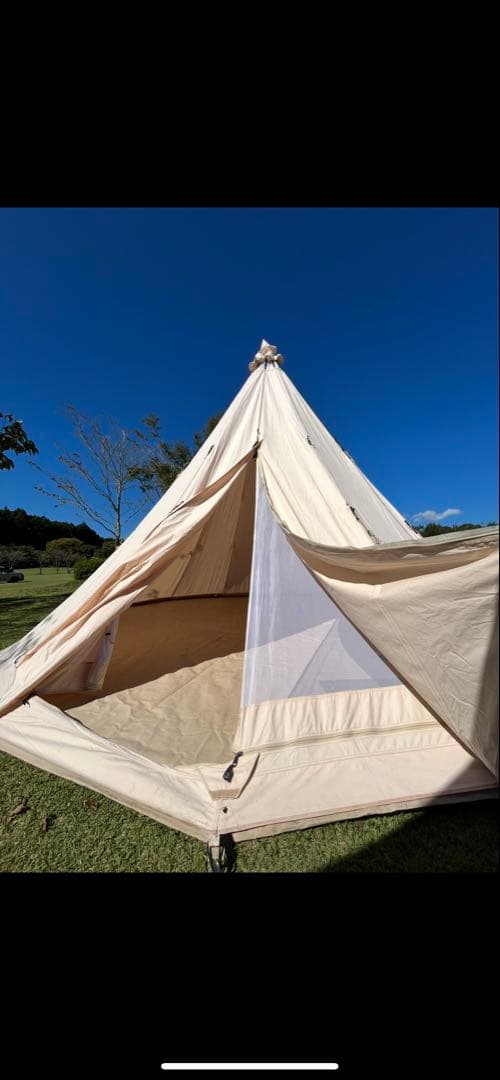 Nordisk 19.6 ジップインフロア付き　ティーピー型テント ベージュ