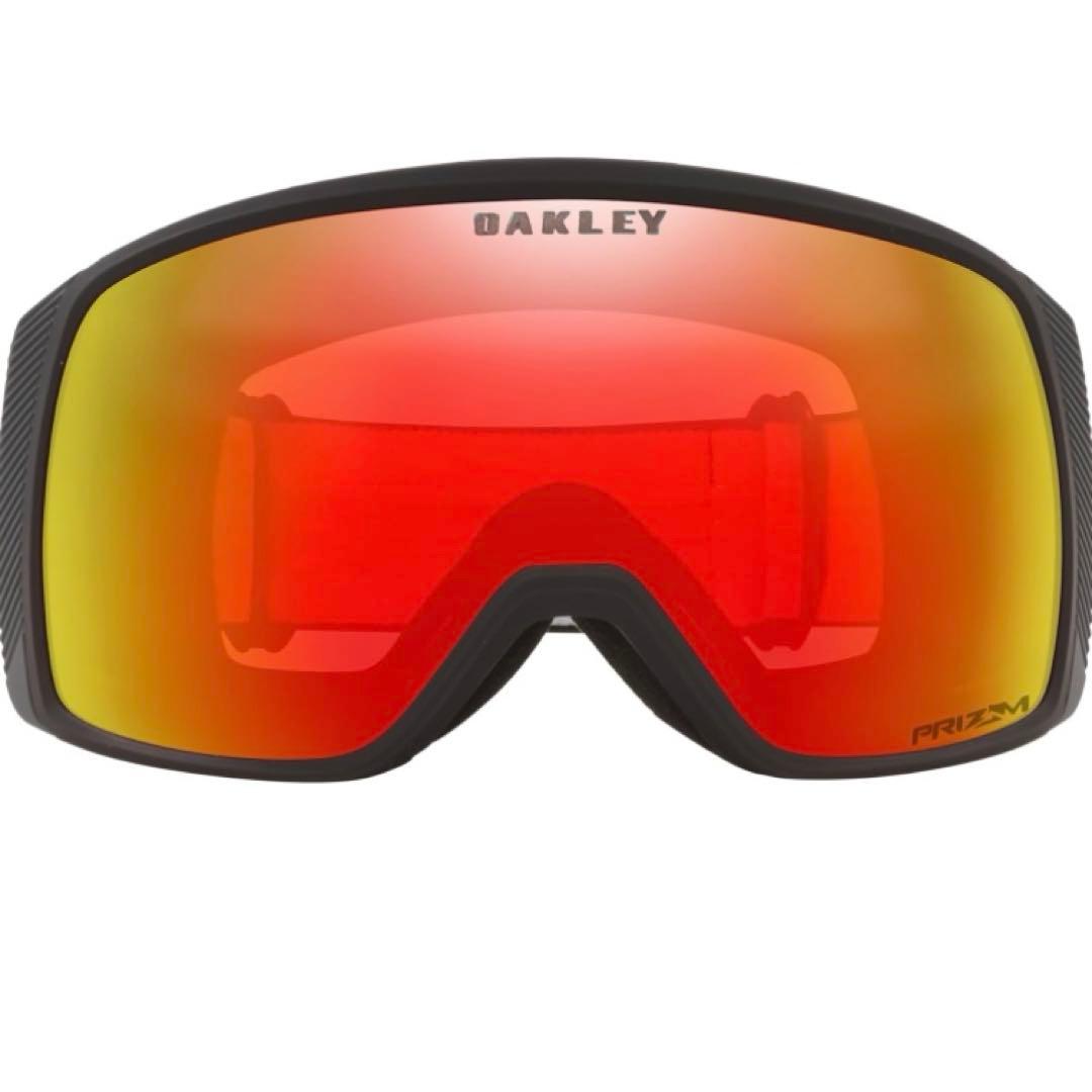 オークリー スノーボードゴーグル　フライトトラッカー 赤 ミラー レンズ