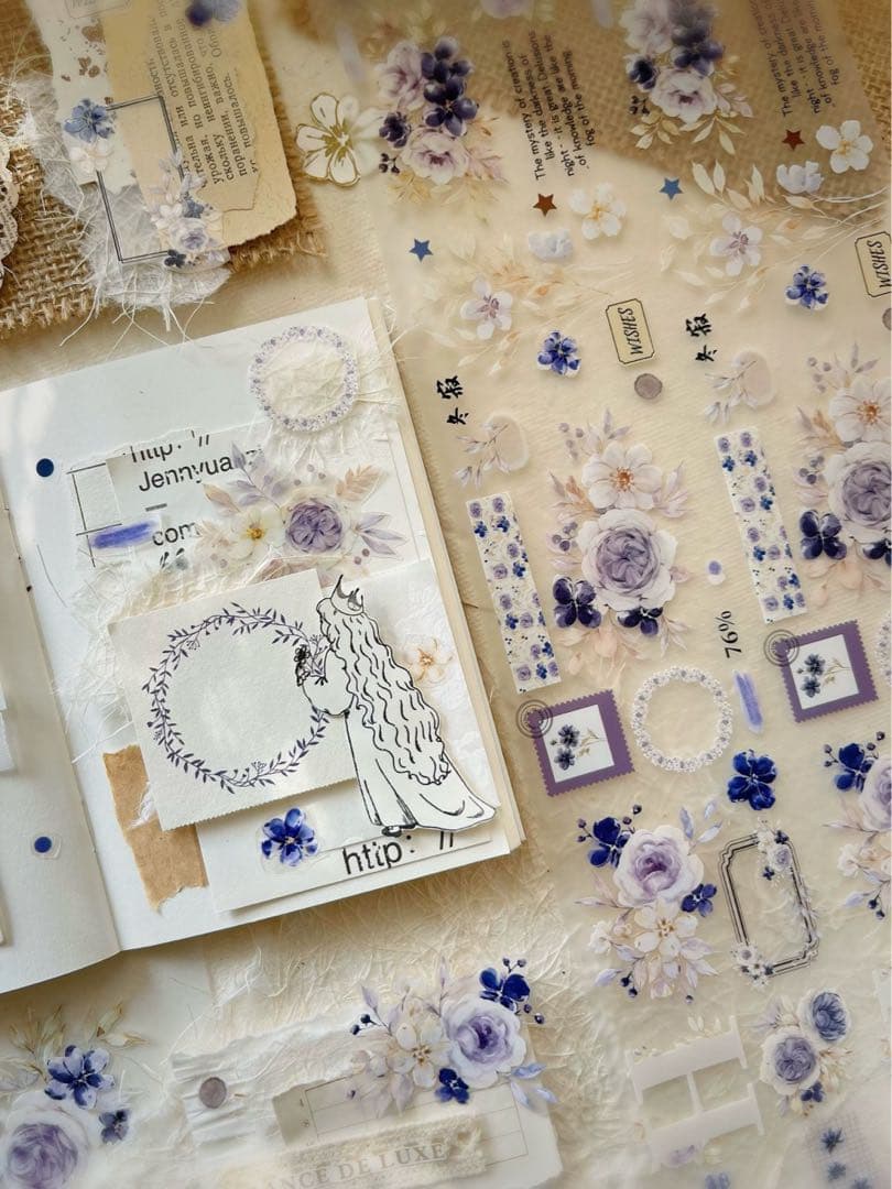 壹洱原创《冬寂》海外マスキングテープ　マステ 【1555】