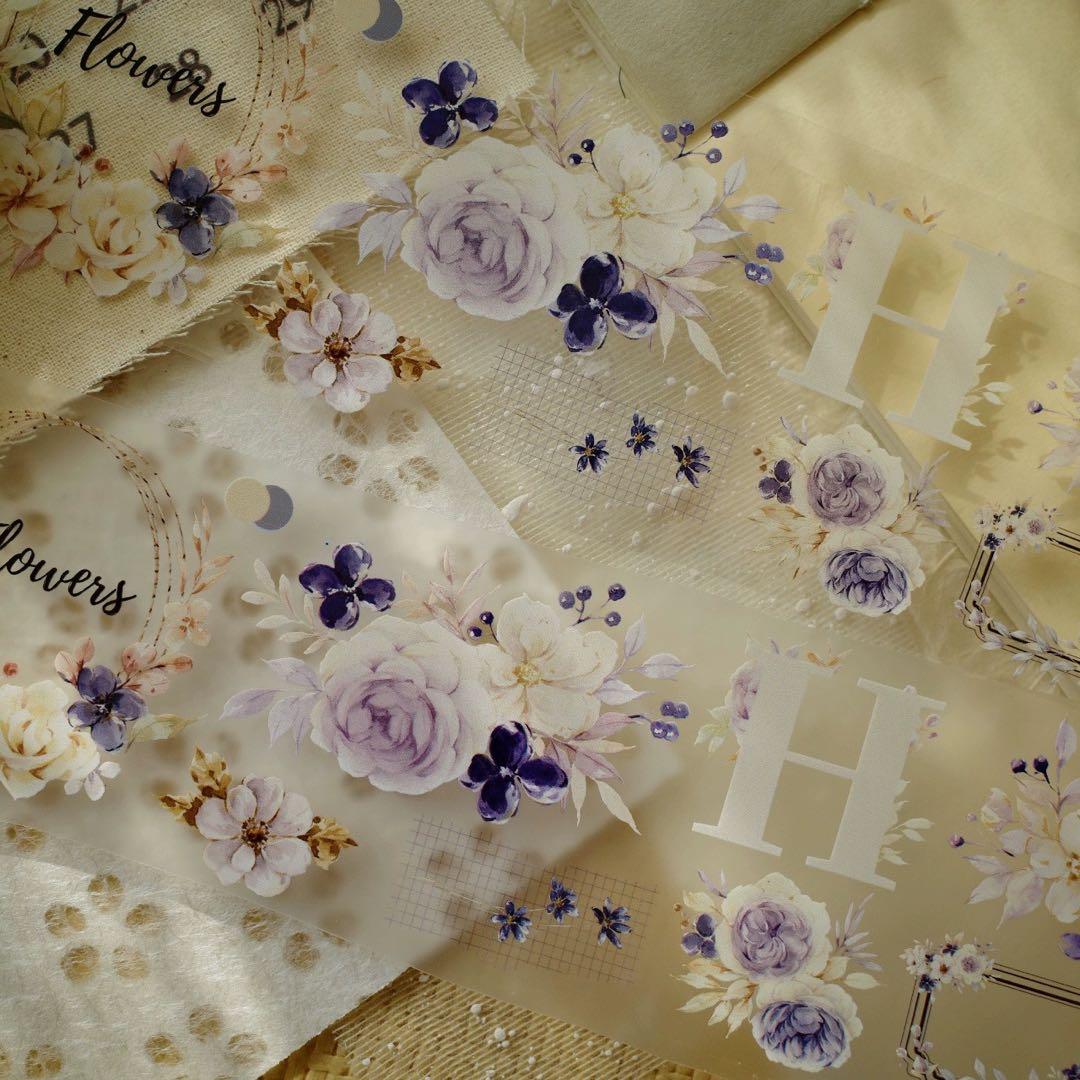 壹洱原创《冬寂》海外マスキングテープ　マステ 【1555】