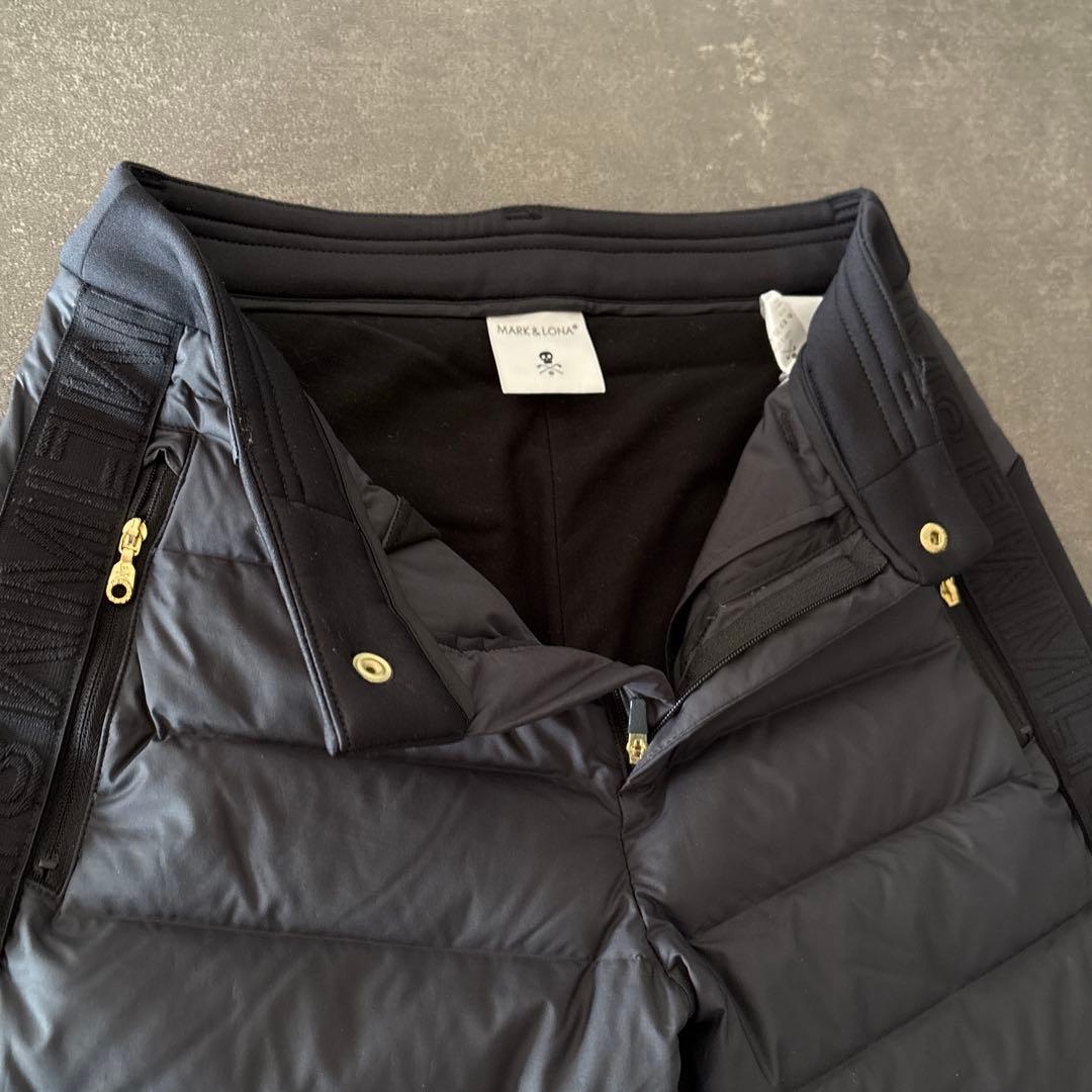 マークアンドロナ　ブラックダウンパンツ　美品❗️