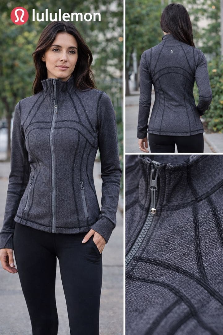【ルルレモン】Define ダークグレー ジャケット サイズ6