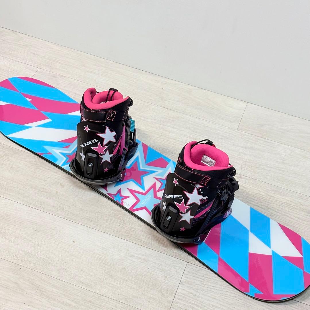 XERES セレス　ジュニアスノーボード　3点セット　リーシュ付