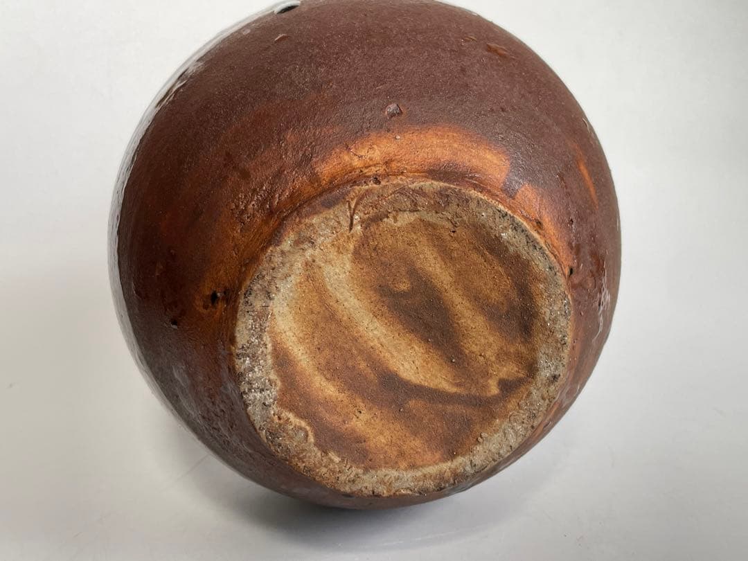 陶芸家　人間国宝　濱田庄司　浜田庄司　？黒釉　水次　水注　ピッチャー　ポット水瓶