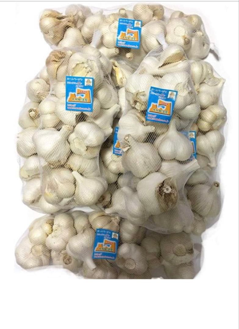 青森にんにく5キロ　Mサイズ　ホワイト六片種にんにく　　訳あり品　業務用　加工用
