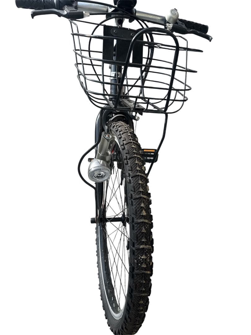 【引取り希望】Pride キッズバイク ブラック フロントバスケット付き